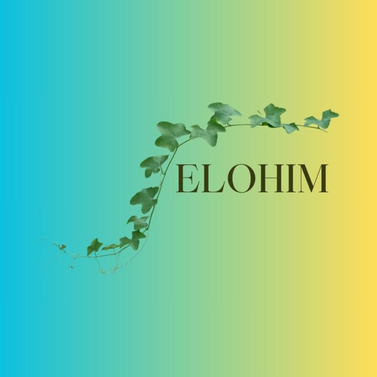 In beginning, Elohim . . .